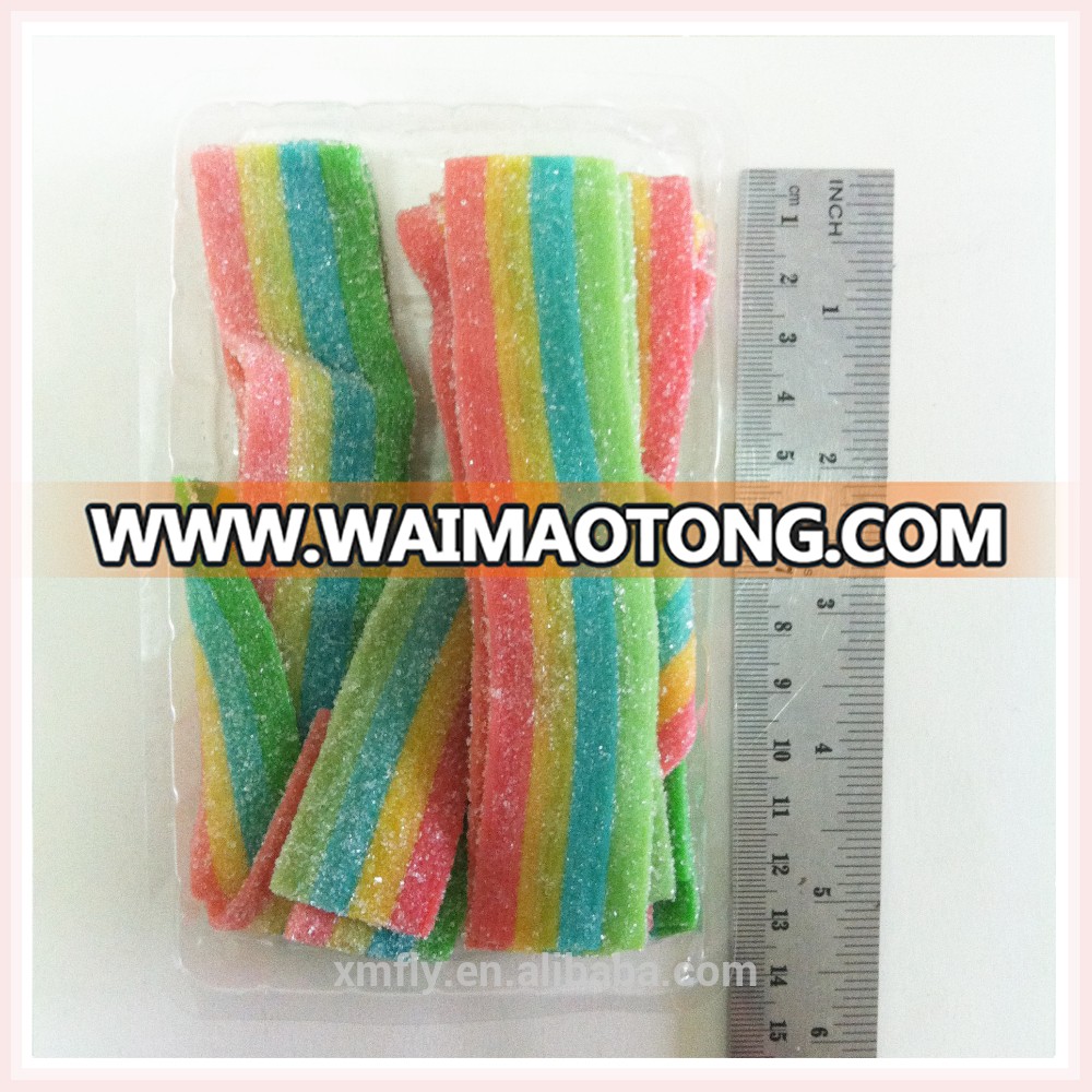 Assorted Fruit Flavour Sour Belt Chews Candy in Bulk